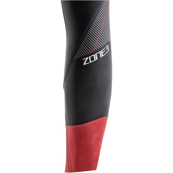 2024 Zone3 Da Uomo Aspire Back Zip Swim Muta WS22MASP101 - Black / Red
